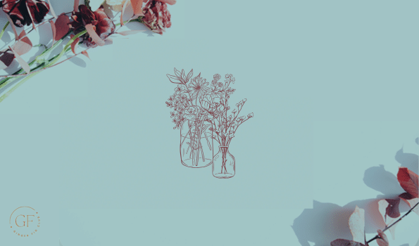 Flowers + wine - blue (1)