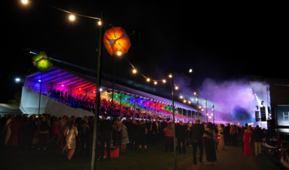 Stage at night